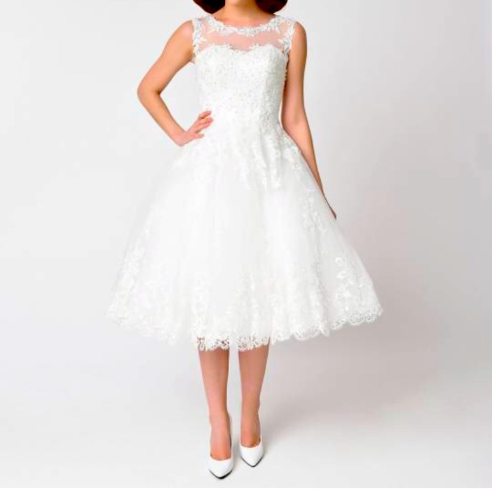 White lace vintage dress